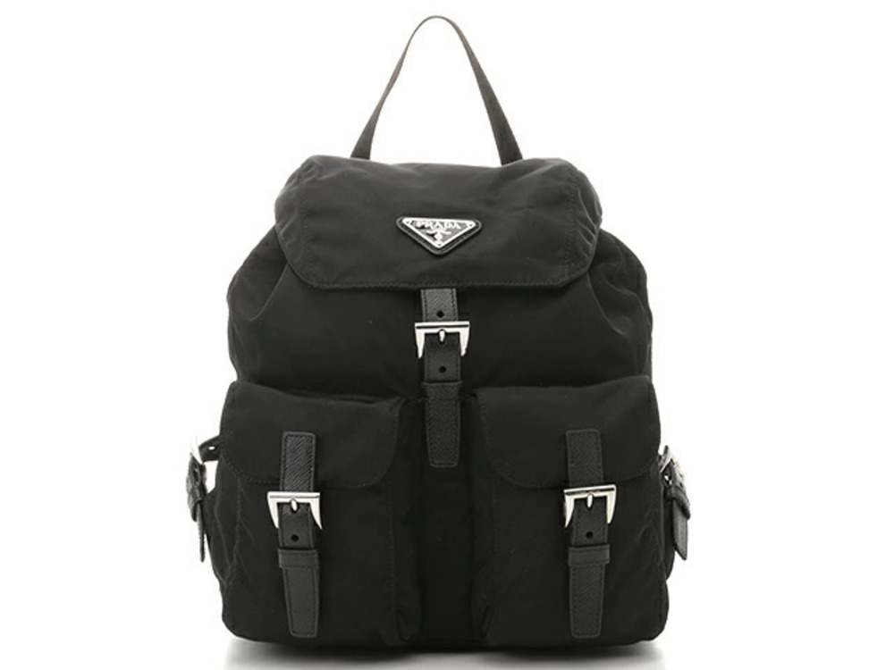 Prada Bag Backpack Rucksack Black Saffiano